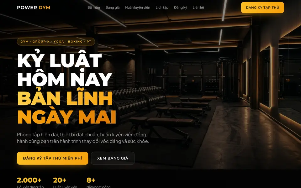 Website Power Gym
